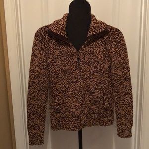 Old Navy Cable Knit Sweater With 1/4 ZIP Front